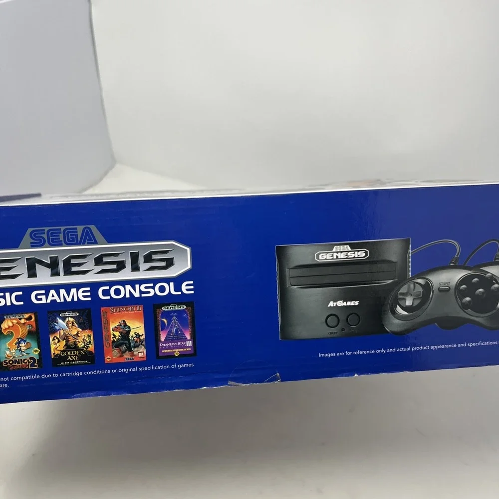 SEGA Genesis Classic Black Game Console W/ 81 Preloaded Games TV Plug N Play Box